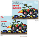 Little Lamb - Valentine's Day Exchange Cards (Monster Truck)